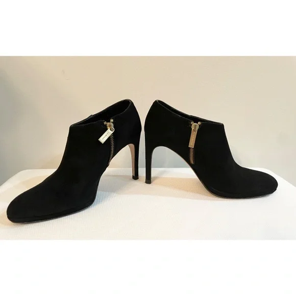 L.K. BENNETT LONDON Suede Black booties Shoes Size 36 A